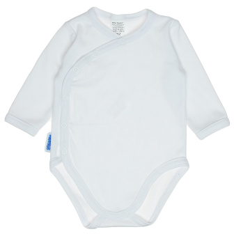 Kojenecké bavlněné body celopropínací - bílé 62