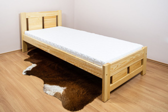 Postel z masivu borovice Mateo 90x200 cm - PŘÍRODNÍ + rošt ZDARMA