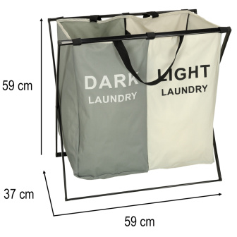 Kôš na pranie dvojkomorový