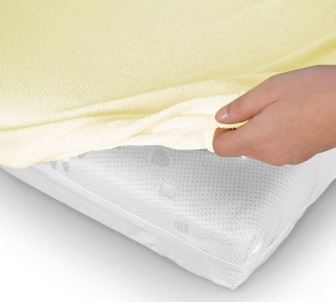 Frote prostěradlo s gumkou 140/200 cm - krém