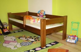 Dětská postel 160x70 cm Kristián dub+matrace+prostěradlo