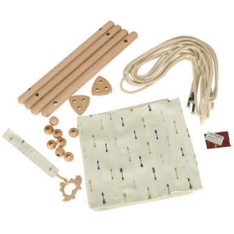 Dětská dřevěná závěsná houpačka