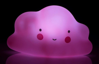 Nočná lampička do detskej izby - mráčik ružový
