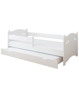 Posteľ  Elisa 160/80 cm - biela + matrace + šuplík