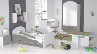 Postel Leoš 160/80 cm + šuplík + matrace - výběr barev