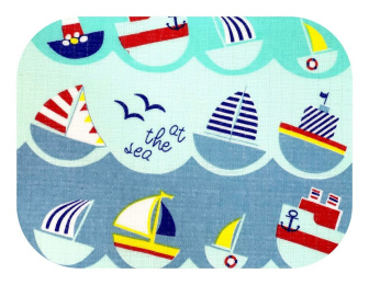 Plienka bavlna potlač lodičky