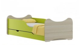 Postel Lojzík N21 140/70 cm + matrace + šuplík zelený