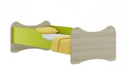 Postel Lojzík N21 140/70 cm + matrace zelený