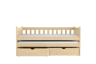 Posteľ masív výsuv Ríša 180x80 cm + šuplíky+rošty