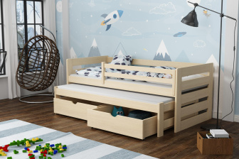 Posteľ masív výsuv Vilém 180x80 cm + šuplíky+rošty