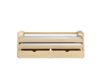 Postel masiv Danka 180x80 cm + šuplíky+rošty