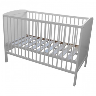 Postýlka buková Lya 2v1 120/60 cm - bílá