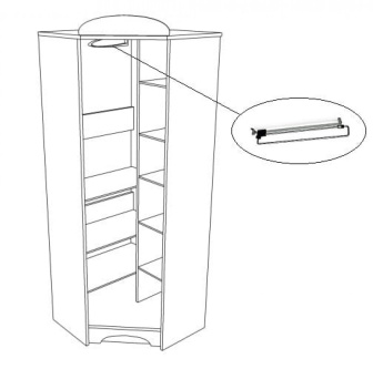 Rohová skriňa N27 - Mája