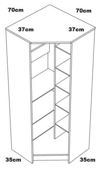 Rohová skriňa N27 - Mája