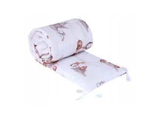 Ochranný mantinel do postýlky - Zvířátka u pařezu