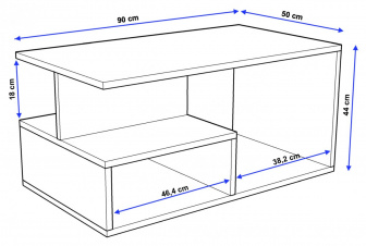 Konferenční stolek Marcelo dub med