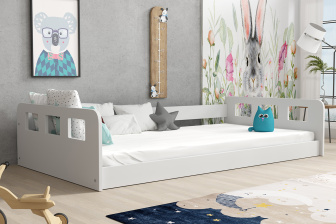 Postel Montessori Rona 160 x 80 cm + rošt ZDARMA - bílá