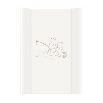 Přebalovací podložka tvrdá - medvídci bílá