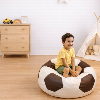 Sedací vak fotbalový míč 450L, 100 cm XXL nr.02