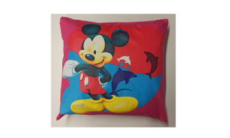 Dětský povlak na polštář 40x40 cm - Mickey Mouse / růžová