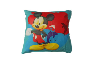 Dětský povlak na polštář 40x40 cm - Mickey Mouse / tyrkys