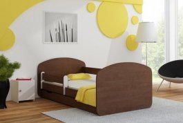 Postel Milano 140x70 cm se šuplíkem, roštem a matrací - kal