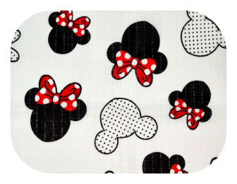Plienka bavlna potlač - minnie