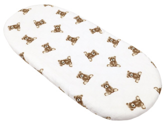 Mušelínové prostěradlo do kočárku / medvídci