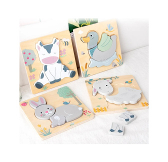 Detská drevená vkladačka - ovečka