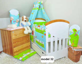 Postýlka s kompletní výbavou classic model 32