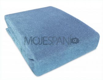 Froté prestieradlo s gumkou 180/200 cm ECONOMY - modrá