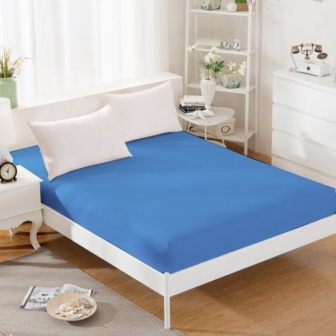 Jersey prostěradlo s gumkou 180/200 cm - modrá