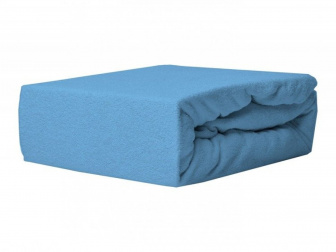 Plachta froté LUX s gumka 160/80 cm - modrá
