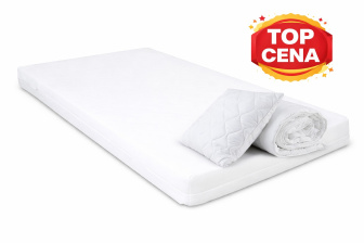 Matrac PUR 180x80x10 cm + PŘIKRÝVKA + VANKÚŠ - TOP CENA !!!