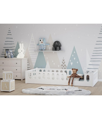 Montessori posteľ Mony 160/80 cm - biela