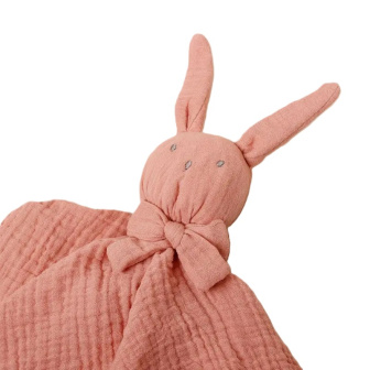 Roztomilý muchláček pre dojčatá - Zajačik/ staroružová