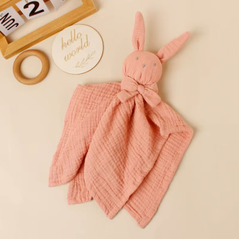 Roztomilý muchláček pre dojčatá - Zajačik/ staroružová