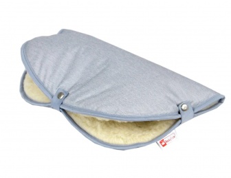 Rukávník na madla kočárků jeans popel