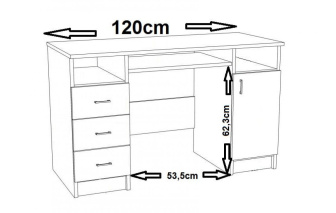 Písací stôl NB7 - Nordi II