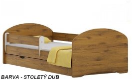 Postel Nela N20 140/70 cm + matrace + šuplík stoletý dub
