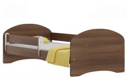 Postel Nela N20 140/70 cm + matrace temný ořech