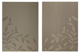 Prestieranie pletené / PVC 1 kus - listy - zelená