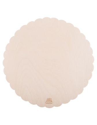 Dřevěná podložka pod dort silná - 35 cm