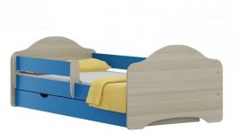 Postel Ondřej N22 160/80 cm + matrace + šuplík modrý