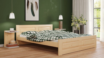 Postel Naďa 180/200 cm - masiv smrk 3,5 cm