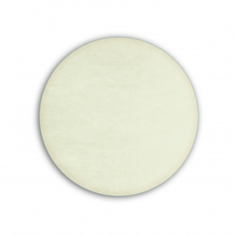 Čalouněný nástěnný panel kolo - průměr 30 cm, výška 5 cm - krémová