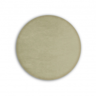 Čalouněný nástěnný panel kolo - průměr 20 cm, výška 5 cm - béžová