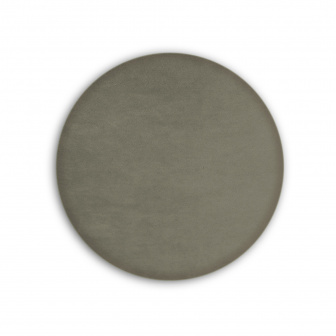 Čalouněný nástěnný panel kolo - průměr 30 cm, výška 3 cm - šedobéžová