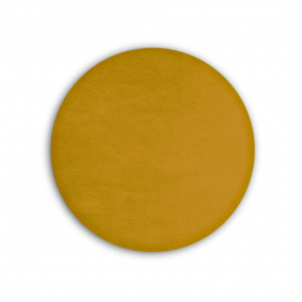 Čalouněný nástěnný panel kolo - průměr 50 cm, výška 5 cm - hořčicová