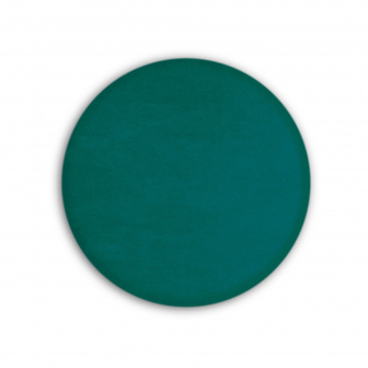 Čalouněný nástěnný panel kolo - průměr 20 cm, výška 3 cm - tyrkysová